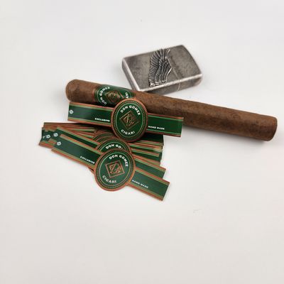 comprare Etichette di sigarette a forma di carta stampate adesivi in foglio in rilievo Etichette di sigarette a fascia di anello in foglio oro online manufacture