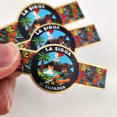 Adesivo adesivo per sigari in vinile di alta qualità stampato UV