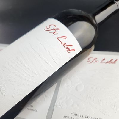 Adesivi in vinile personalizzati Etichette di bottiglie di vino in 3D stampate e incise