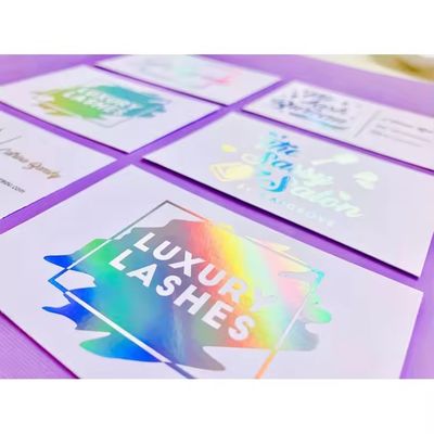 Cartolina da visita a colori di lusso a doppio lato, con rivestimento elevato, con tocco morbido