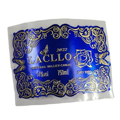 comprare Etichette per bottiglie di vino in foglio d'oro Adesivo per collo Etichette di vino stampate su misura Impermeabili online manufacture