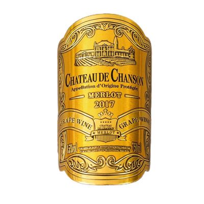 Etichette metalliche riciclabili per carta Forma personalizzata Decorazione regalo festa di compleanno Imbottitura di bottiglie di vino Adesivi