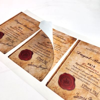 comprare Etichetta di vino adesiva personalizzata per la stampa di etichette di vino rosso online manufacture