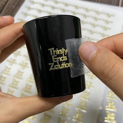 comprare Nuova tendenza adesivo in rilievo nero opaco adesivo in rilievo etichette per profumo di candele online manufacture