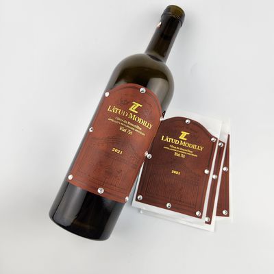 Buon prezzo Tag etichette personalizzate etichette di vino adesivo etichette di cuoio artigianali in linea