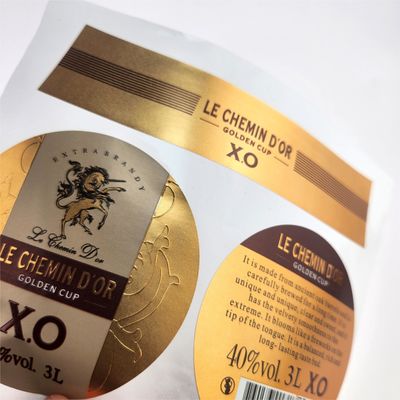 Buon prezzo Etichetta di brandy personalizzata adesivo per bottiglia di whisky personalizzato per bevande matrimoni in linea