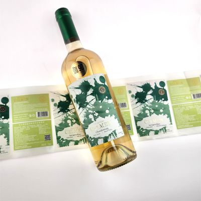 Buon prezzo Oem Odm Etichette autoadesive in rilievo Bottiglie di vino personalizzate resistenti alle lacrime in linea