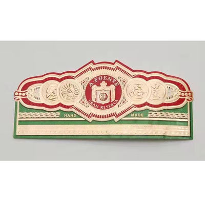Buon prezzo Carta spessa Etichette per sigari stampate su misura Etichette per sigari stampate su carta 3D in linea