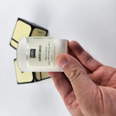 Buon prezzo OEM Etichetta candela personalizzata Stampa etichette candela UV metallica spot personalizzata in linea