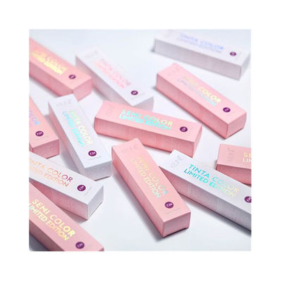 Buon prezzo Balsamo per le labbra Cartone di carta personalizzabile Imballaggio Cartoni di rossetto personalizzati con adesivi in linea