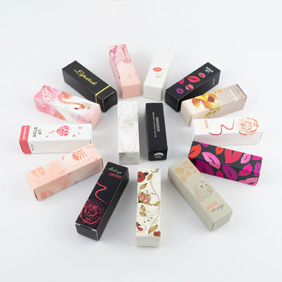Buon prezzo Scatola di carta stampata confezionamento trucco cassetto del cassetto trucco scatola cosmetica logo di foglio d'oro in linea