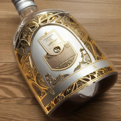 Buon prezzo Etichette in metallo in alluminio per bottiglie di profumi di vino Etichette di imballaggio in linea
