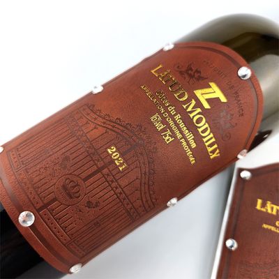 Buon prezzo Etichetta per vino rosso su misura Produzione di adesivi per la stampa posteriore Etichetta per vino rosso in linea